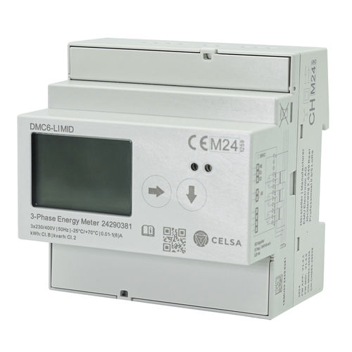 Contatore di energia elettrica trifase - DMC6-LI MID - Celsa Messgeräte GmbH - su guida DIN / con display LCD / certificato MID