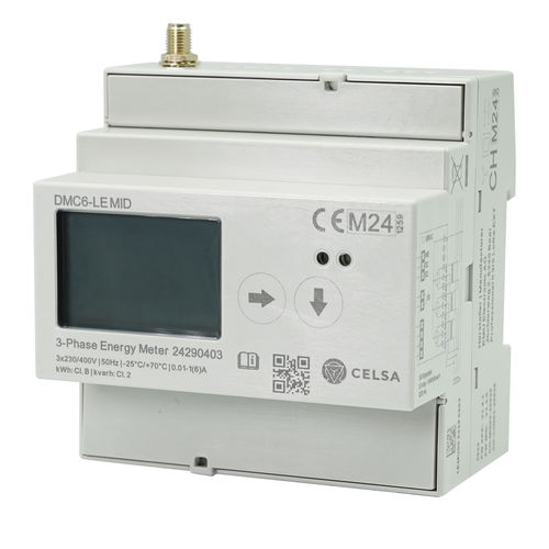 Contatore di energia elettrica trifase - DMC6-LE MID - Celsa Messgeräte GmbH - su guida DIN / con display LCD / certificato MID