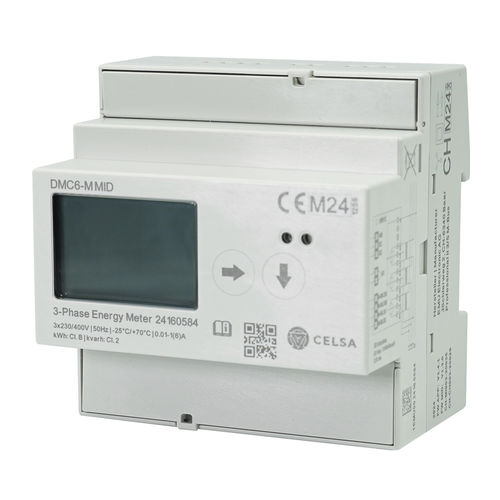 Contatore di energia elettrica trifase - DMC6-M MID - Celsa Messgeräte GmbH - su guida DIN / con display LCD / certificato MID