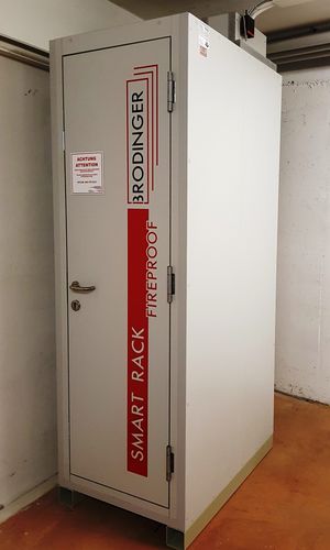 Armadio per server EI 90 - SMART RACK - Brodinger IT-Sicherheitstechnik e.U. - per centro dati / a pavimento