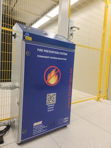 Sistema di protezione contro gli incendi tramite riduzione dell’ossigeno - Brodinger IT-Sicherheitstechnik e.U.