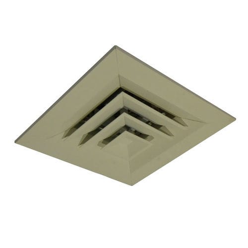 Diffusore d'aria quadrato - ATD - Wozair - da soffitto / in metallo