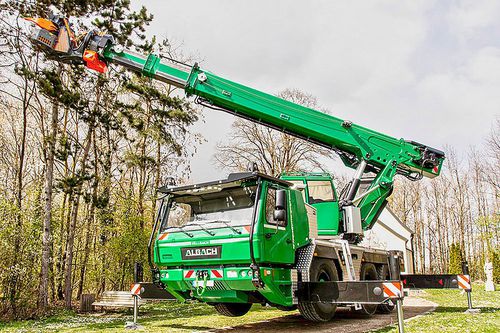 Gru mobile - FÄLLBACH - Albach Maschinen AG - con motore diesel / a 3 assi / idraulica