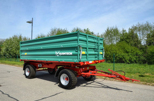 Rimorchio porta-attrezzi - ZDK 800	 - Farmtech - per profilati / a 2 assi / idraulico