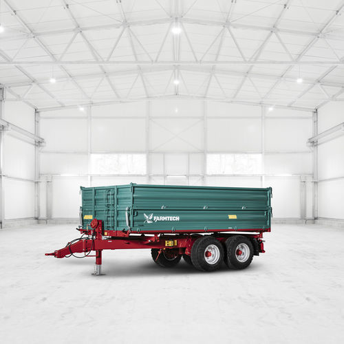 Rimorchio a pianale - TDK 900 - Farmtech - per profilati / tandem / elevabile