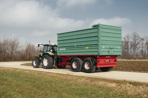 Rimorchio porta-attrezzi - TDK 2000 - Farmtech - a pianale / per profilati / tandem