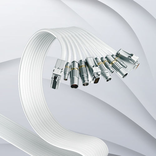 Cavo elettrico ibrido - BizLink Robotic Solutions Germany GmbH - cordato a trefoli / di nastri / piatto
