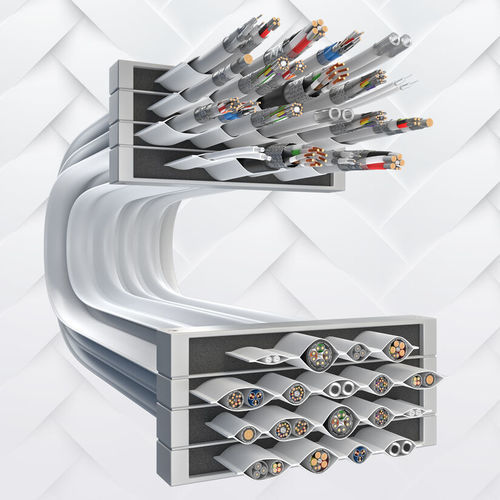 Guaina di protezione - BizLink Robotic Solutions Germany GmbH - piana / per cavi / autoportante