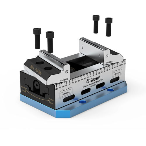 Morsa per macchina utensile a 5 assi - CNX series - Ozkayali Workholding and Spanntechnik - per lavorazione meccanica 5 assi / in acciaio legato