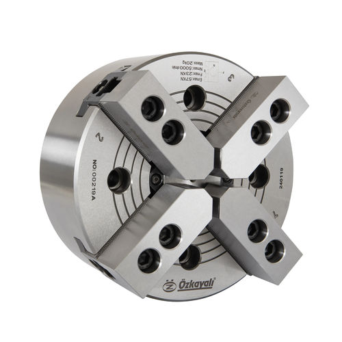 Mandrino automatico - CHS Series - Ozkayali Workholding and Spanntechnik - 4 ganasce / a centro aperto / in lega di acciaio