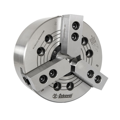 Mandrino automatico - CHS Series - Ozkayali Workholding and Spanntechnik - 3 ganasce / a centro aperto / in lega di acciaio