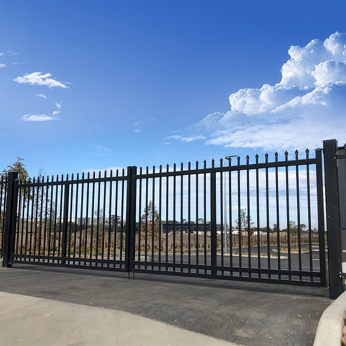 Cancello battente - FDCI202001 - Fence Depot - a motore / in acciaio galvanizzato / in ferro battuto