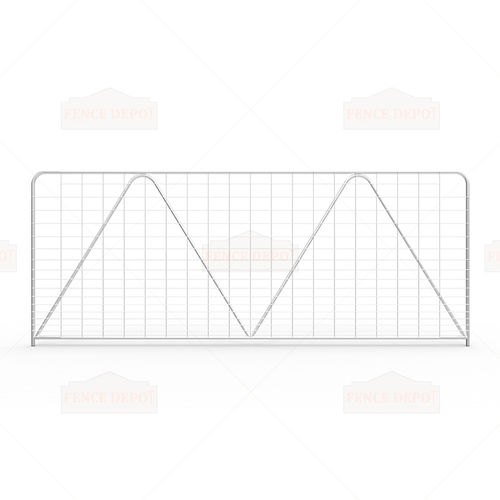 Cancello in acciaio galvanizzato - FDF207002 - Fence Depot - in filo metallico / galvanizzato
