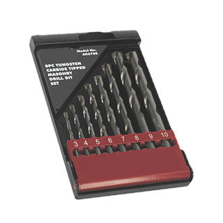 Set di punte integrale - 7010200 series - Suqian ARES Tools Co., Ltd. - per cemento / in carburo / geometria