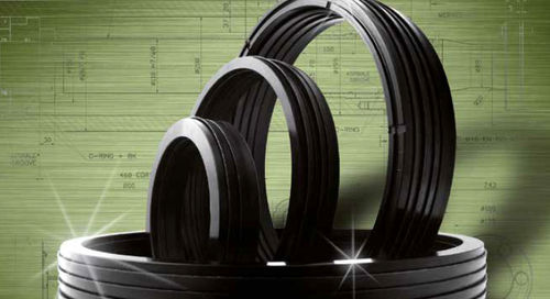 Guarnizione chevron - T series - COLOMBO & C SPA - in tessuto / in gomma / in NBR