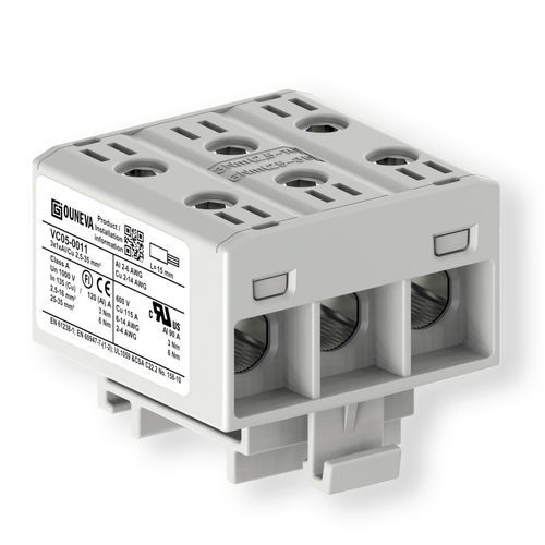 Morsetto componibile di potenza - VC05-0011 - ZELEC - su guida DIN / con connessione a vite / isolato