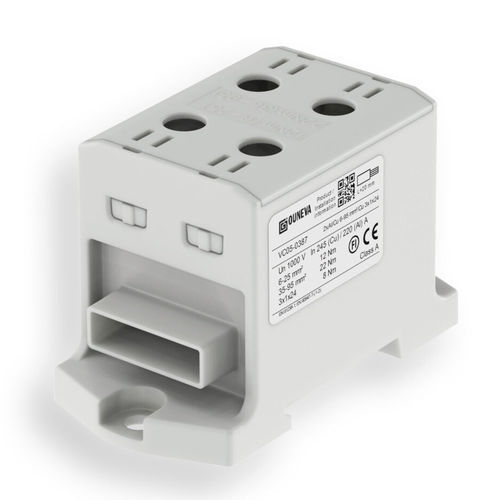 Morsetto componibile su guida DIN - VC05-0387 - ZELEC - con connessione a vite / isolato / di potenza