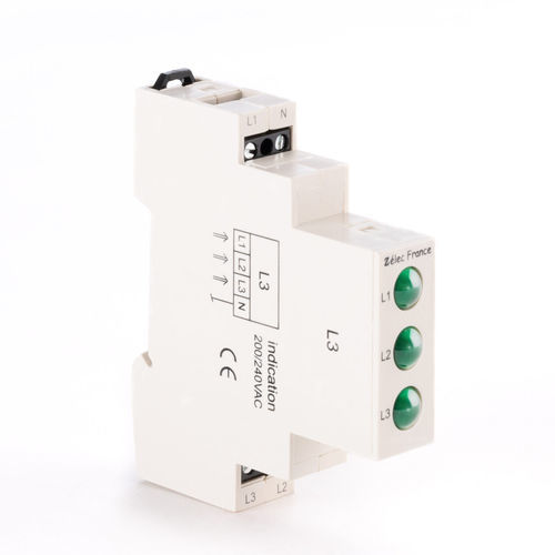 Indicatore luminoso permanente - VTM230ACGGG - ZELEC - LED / su guida DIN / IEC