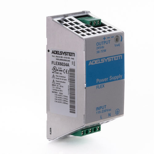 Alimentatore elettrico stabilizzato - FLEX6024A - ZELEC - su guida DIN / AC/DC / monofase