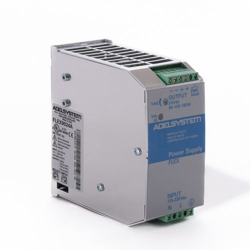 Alimentatore elettrico stabilizzato - FLEX9024A - ZELEC - su guida DIN / AC/DC / monofase