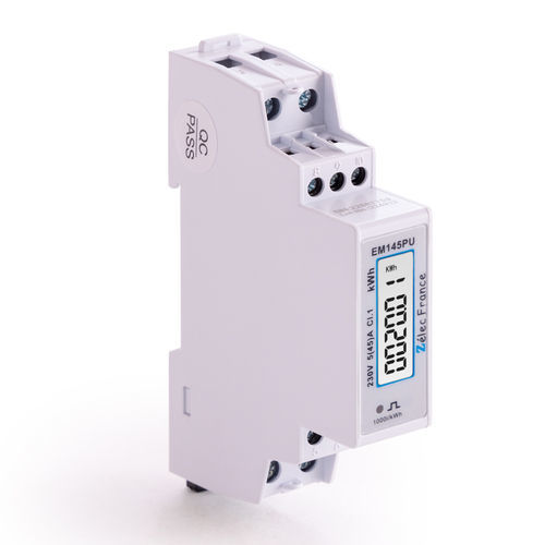 Contatore di energia elettrica trifase - EM145PU - ZELEC - monofase / su guida DIN / RS-485