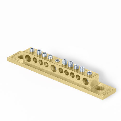 Connettore di alimentazione elettrica - C10D2 - ZELEC - ad avvitamento / a bassa tensione / in ottone