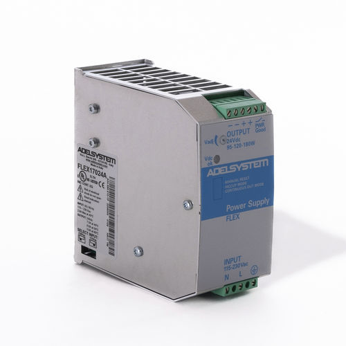 Alimentatore elettrico stabilizzato - FLEX17024A - ZELEC - su guida DIN / AC/DC / monofase