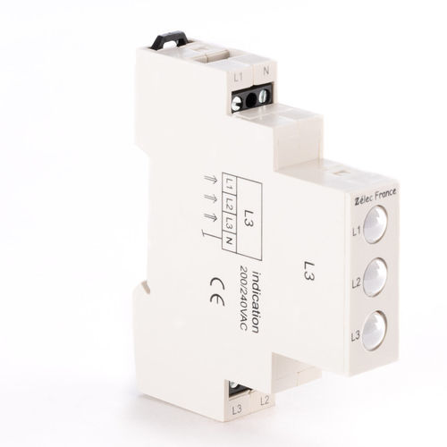 Indicatore luminoso permanente - VTM230ACWWW - ZELEC - LED / su guida DIN / IEC