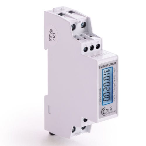 Contatore di energia elettrica trifase - EM140PURSM - ZELEC - monofase / su guida DIN / 50 Hz