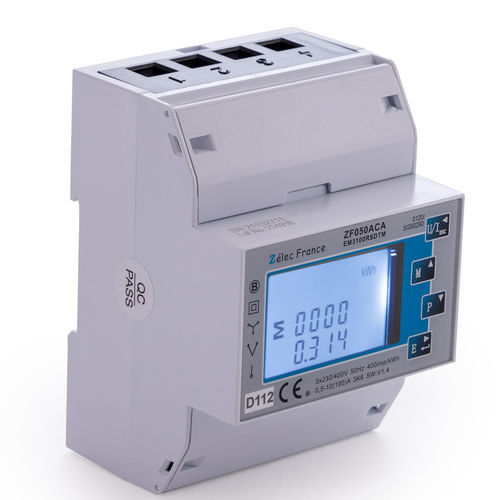 Contatore di energia elettrica trifase - EM3100RSDTM - ZELEC - monofase / su guida DIN / RS-485