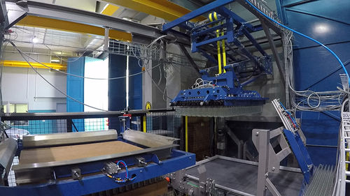 Pallettizzatore per pantografo - Technica International - robotizzato / per lattine / per bottiglie