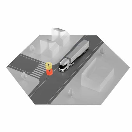 Sistema di telecamere di assistenza in curva - TURN DETECT® 4.0 - LUIS Technology GmbH - acustico / industriale / per veicolo