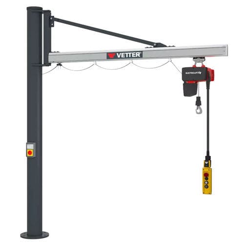 Gru a bandiera a colonna - US - VETTER Krantechnik GmbH - a muro / 270° / ergonomica