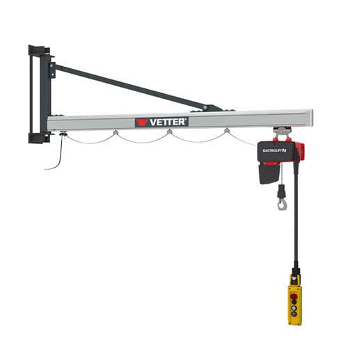 Gru a bandiera a muro - UW - VETTER Krantechnik GmbH - 180° / di sollevamento / rotativa