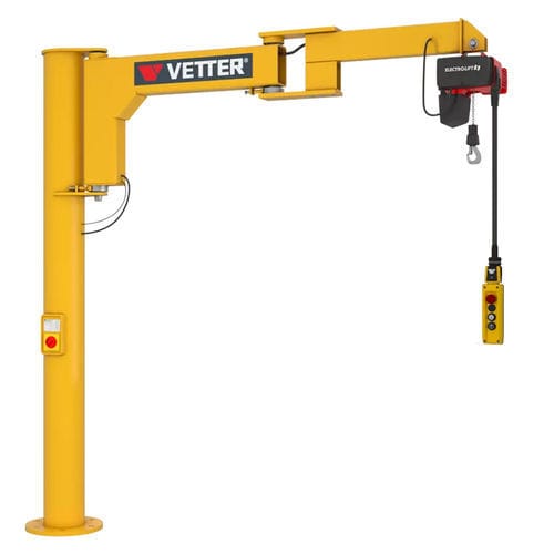Gru a bandiera con colonna articolata - BS - VETTER Krantechnik GmbH - a muro / 300° / con comando elettrico