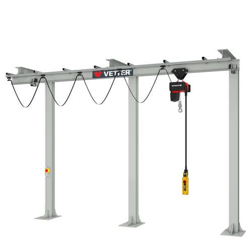 Gru a cavalletto su guida di scorrimento - P200 - VETTER Krantechnik GmbH - per officina / monotrave / elettrica