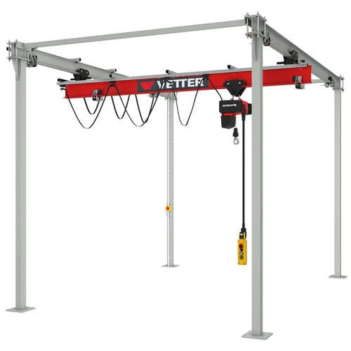 Gru a cavalletto su guida di scorrimento - P300 - VETTER Krantechnik GmbH - per officina / elettrica / aerea