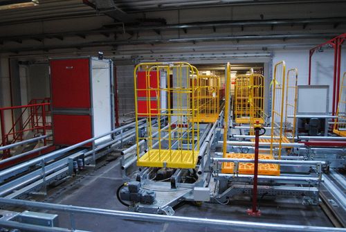 Sistema di movimentazione per container - Europa Systems Sp. z o.o. - automatizzato / continuo / di trasporto