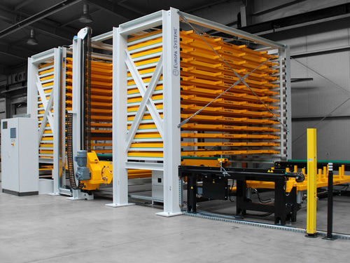 Magazzino automatico per lamiera - ES TOWER - Europa Systems Sp. z o.o. - verticale / per cartone / di pallets