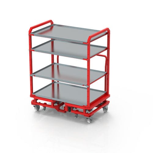 Carrello da trasporto - WAMECH P.A. Wasik Sp. J. - 4 livelli / 1 livello / ad uso industriale
