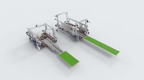 Forca per pallet regolabile - Miniload - AFB Anlagen- und Filterbau GmbH & Co. KG - telescopica / per cambio / industriale
