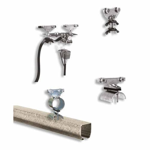 Carrello portacavi per cavo piatto - R150 - Akapp-Stemmann - aperto / in alluminio / in acciaio inossidabile