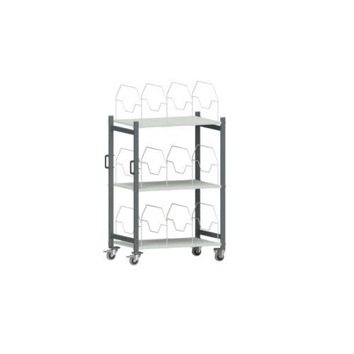 Carrello da trasporto - 5-584-001 - WFI AB - in metallo / a ripiani / per cartone