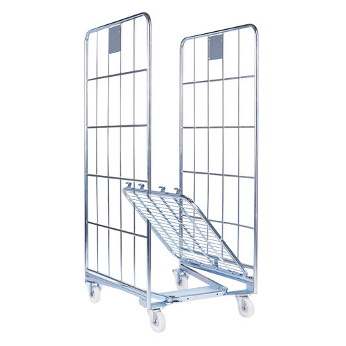Roll-container incastrabile - nestainer® - FEIL rolltainer GmbH - multiuso / a ripiani / 3 pannelli