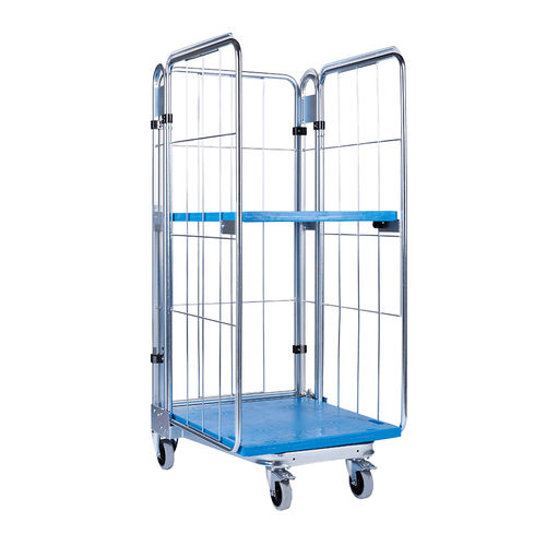 Roll-container incastrabile - nestainers® - FEIL rolltainer GmbH - multiuso / a ripiani / 4 pannelli