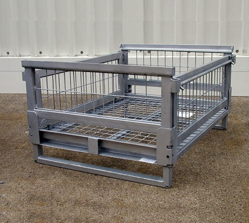 Cassa-pallet in filo metallico - GAWRONSKI GmbH - di stoccaggio / accatastabile