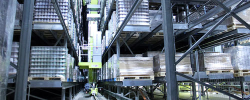 Trasloelevatore automatico - Gilgen Logistics AG Intralogistik Gesamtsysteme - per deposito di grande altezza