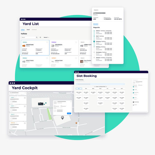 Software di gestione di risorse - Yard Management - myleo / dsc leoquantum GmbH - di gestione banchine / di visualizzazione / di pianificazione