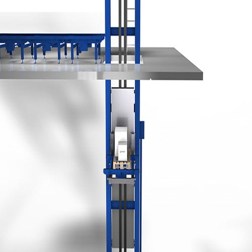 Sollevatore di convogliamento - Binder GmbH Fördertechnik - elettrico / a 2 colonne / a quattro colonne