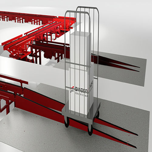 Sistema di carico e scarico per base con ruote - Binder GmbH Fördertechnik - di roll-container